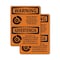 Signmission Chock Wheels Of Truck Or Trailer Bilingual OSHA Warning Sign, Vinyl Decal, 10in W x 14in L, 2PK OS-2PACK-WS-D-1014-L-12522 - alternate 1